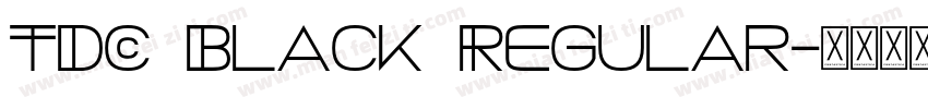 TDC Black Regular字体转换